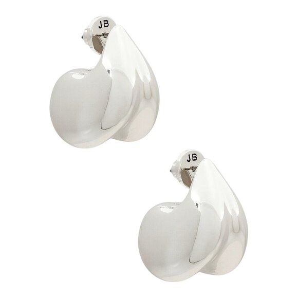 Jenny Bird Nouveaux Puff Earrings in Silver New with Box Womens Jewelry - Picture 1 of 9
